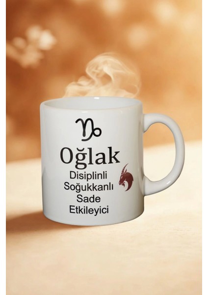 Oğlak Burcu Temalı Burç Bardağı Kupa