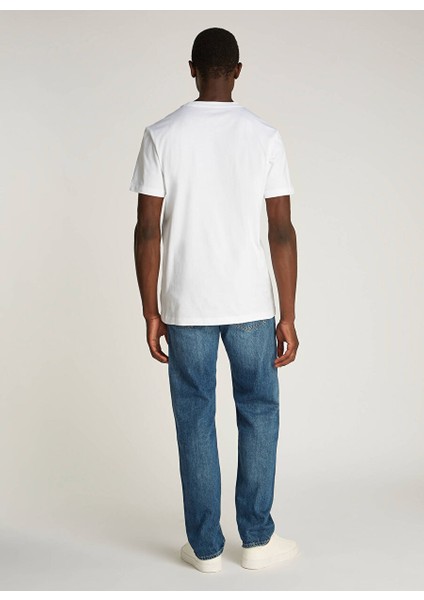 Beyaz Erkek Regular Fit Baskılı T-Shirt J30J326865YAF Cıty Block Tee fırsatları