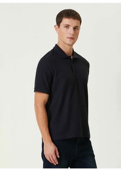Lacivert Erkek Slim Fit Çizgili Polo T-Shirt 1091957 fırsatları