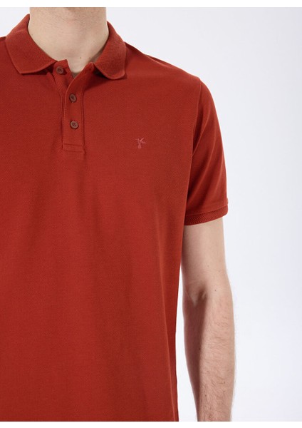 Kiremit Erkek Polo Yaka Basic Polo T-Shirt Nobro K Cepsız fırsatları