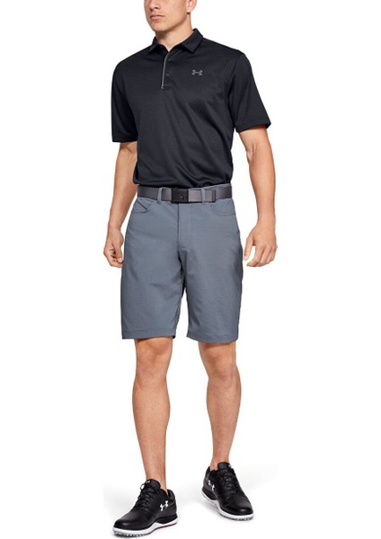 1290140-001-TECH P Siyah Erkek Polo T-Shirt