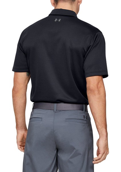 1290140-001-TECH P Siyah Erkek Polo T-Shirt