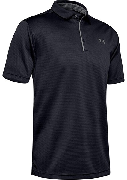 1290140-001-TECH P Siyah Erkek Polo T-Shirt