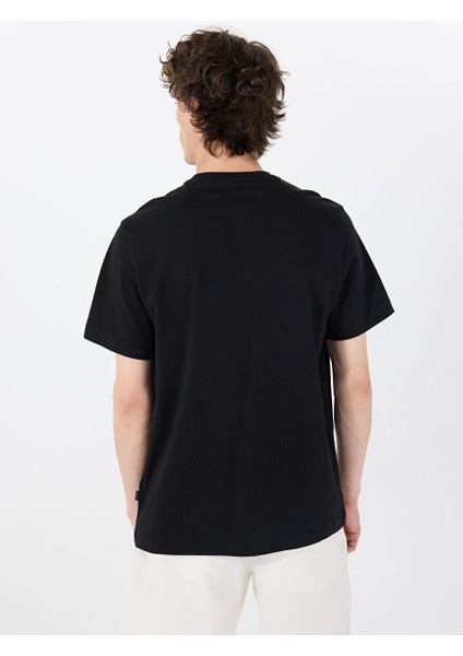 Siyah Erkek Regular Fit Desenli T-Shirt M5GI54K8FQ4JBLK Gj Ss Cn Reg 1981