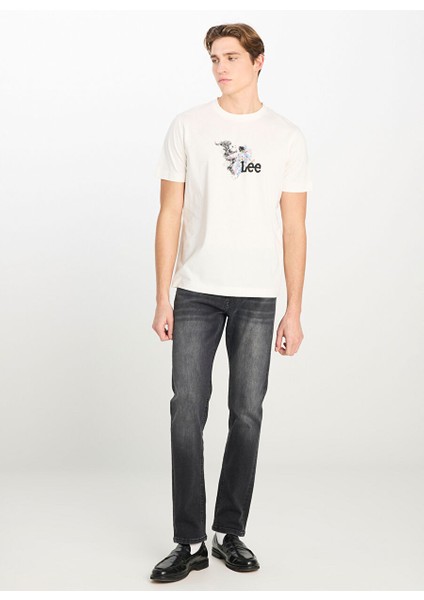 Ekru Erkek Regular Fit T-Shirt L2510323102 Regular Fit Grafik