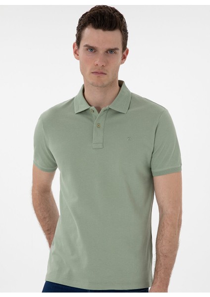 Yeşil Erkek Slim Fit Polo T-Shirt Sunny modelleri