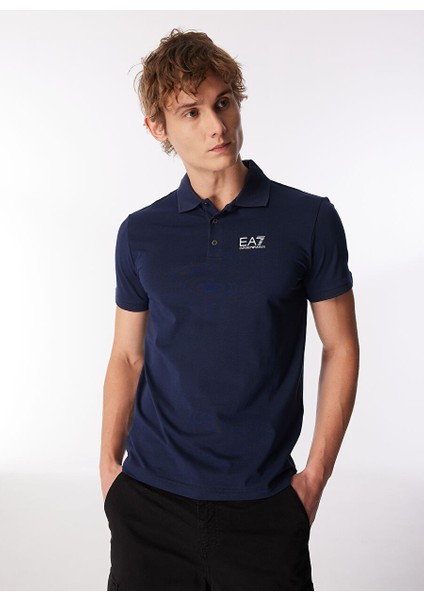 Lacivert Erkek Polo T-Shirt 3DPF16PJ03Z