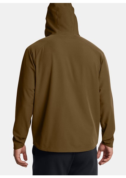 1389354-498 Ua Unstoppable Jacket L Kiremit Fermuarlı Yaka Normal Kalıp Erkek Zip Ceket
