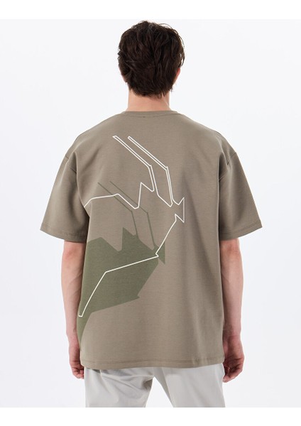 Gmg Fırenze Haki Erkek Oversize T-Shirt GU25MSS03019
