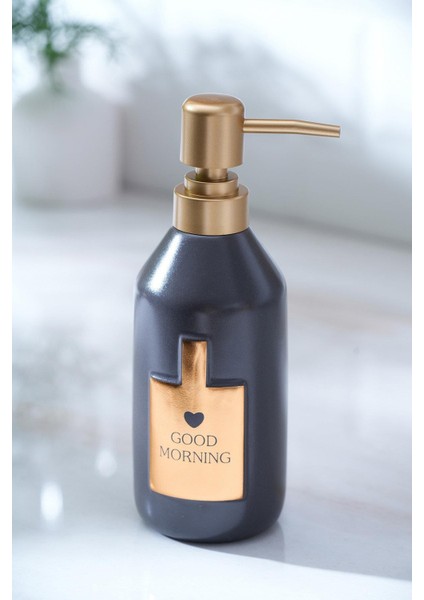 7012 Jardin Seramik Sıvı Sabunluk Antrasit