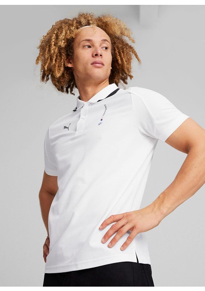 Gri Erkek Regular Fit T-Shirt 62415402 Bmw Mms Polo Puma White