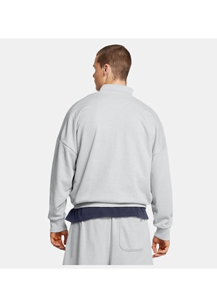 Erkek Ua Icon Heavyweight Terry Oversized 1/2 Fermuarlı Sweatshirt 1386550-011 fiyatları
