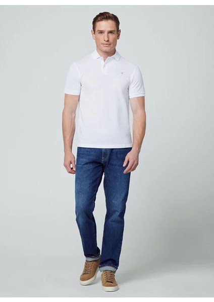 Beyaz Erkek Slim Fit Polo T-Shirt HM562363 fırsatları