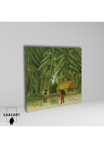 Kare Kanvas Tablo Ünlü Eserler Henri Rousseau-Banana Harvest (1907–10) fiyatları