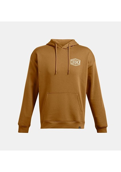 Erkek Ua Project Rock Icon Fleece Kapüşonlu Üst 1386902-707