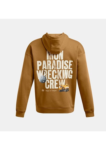 Erkek Ua Project Rock Icon Fleece Kapüşonlu Üst 1386902-707