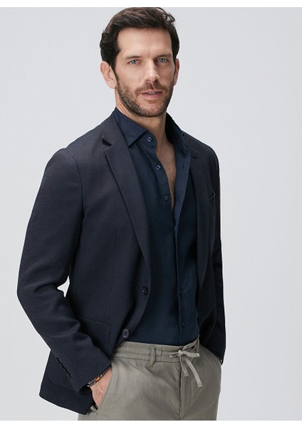 Lacivert Erkek Slim Fit Ceket 1093950 indirimleri