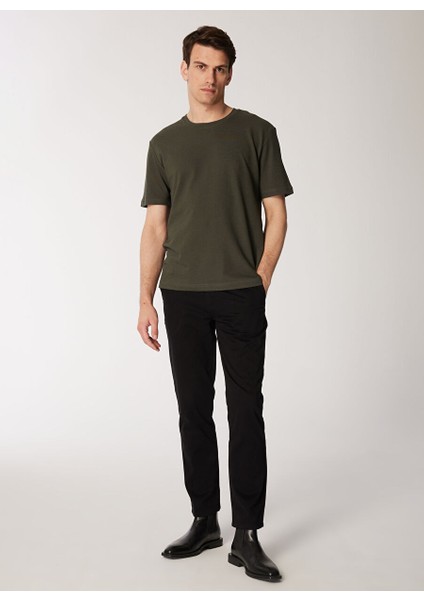 Bisiklet Yaka Haki Erkek T-Shirt 1090400