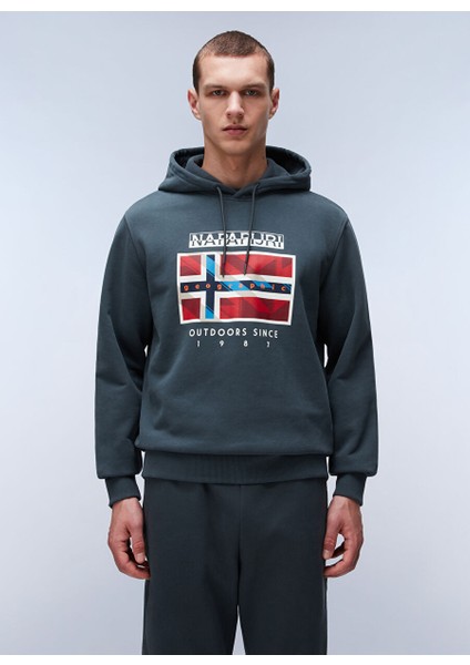 Yeşil Erkek Bisiklet Normal Düz Sweatshirt NP0A4IBDG1S1_B-DOREES H