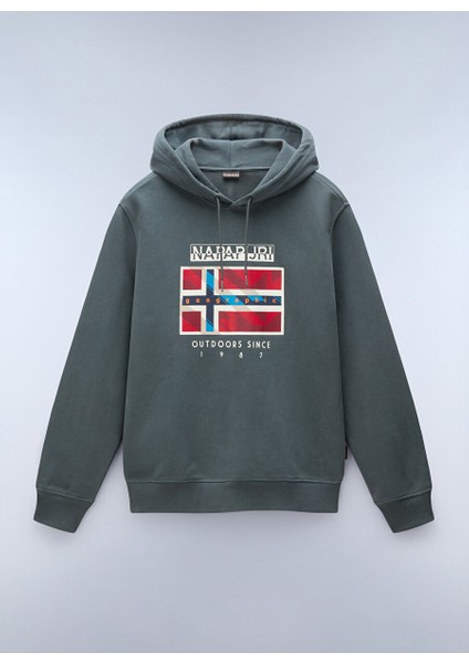 Yeşil Erkek Bisiklet Normal Düz Sweatshirt NP0A4IBDG1S1_B-DOREES H