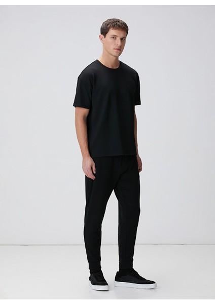 Siyah Erkek Slim Fit T-Shirt 1094075