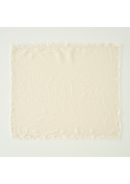 %100 Pamuk Olive Püsküllü Amerikan Servis Krem (35X45 Cm)