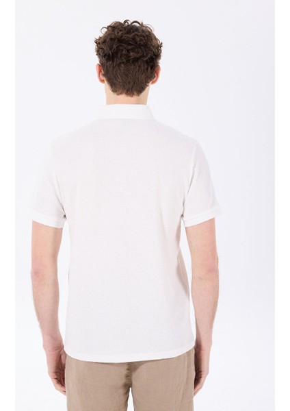 Jakarlı Beyaz Erkek Polo T-Shirt F4SM-TST 0939 indirimleri