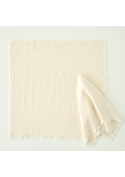 %100 Pamuk Olive Püsküllü Peçete Krem (40X40 Cm) fiyatları