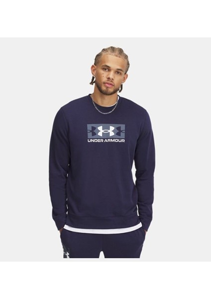 Erkek Ua Rival Terry Logo Crew Sweatshirt 1390140-410