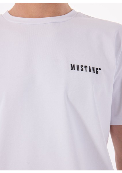 Beyaz Erkek Relaxed Baskılı T-Shirt M5SM-TST1295 fırsatları