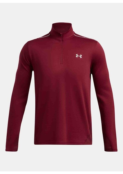 Bordo Erkek Normal Düz T-Shirt 1387793-625 Ua Vanish Cw 1/4 Zip indirimleri