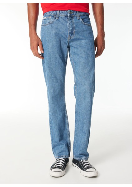 Erkek Düz Paça Straight Denim Pantolon M4YA1BD5DO2GAM1 Gj G16 Straıght Eco