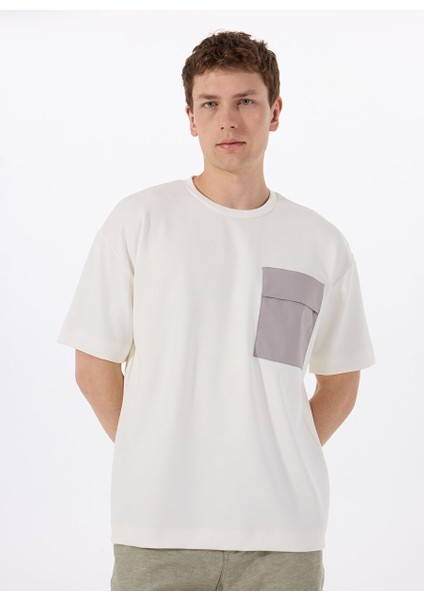 Gmg Fırenze Ekru Erkek Regular Fit T-Shirt GU25MSS03009
