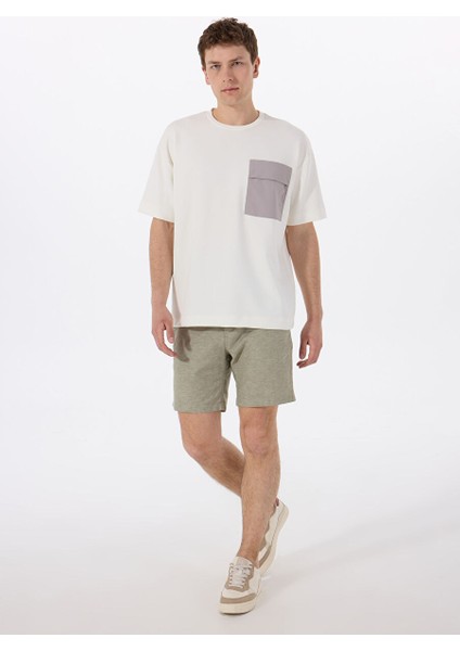 Gmg Fırenze Ekru Erkek Regular Fit T-Shirt GU25MSS03009