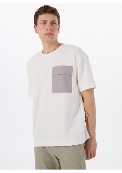 Gmg Fırenze Ekru Erkek Regular Fit T-Shirt GU25MSS03009