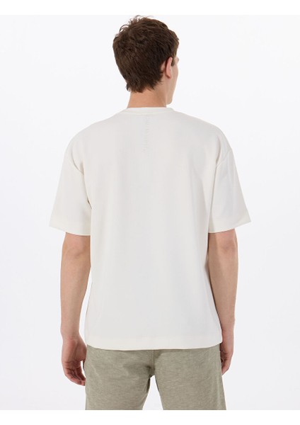 Gmg Fırenze Ekru Erkek Regular Fit T-Shirt GU25MSS03009