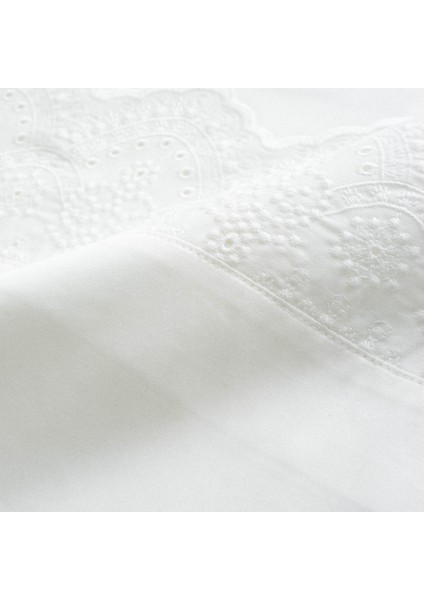 Ahter Battal Boy Nevresim Takımı Organik Pamuk Saten Brodeli Krem 240X220 cm fırsatları