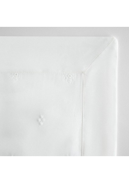 Ahter Battal Boy Nevresim Takımı Organik Pamuk Saten Brodeli Krem 240X220 cm indirimleri