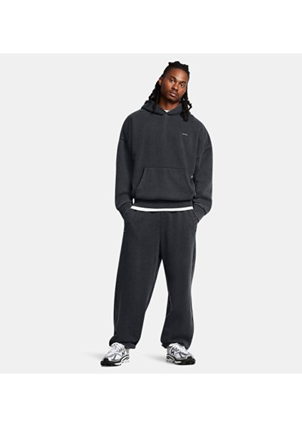 Erkek Ua Icon Heavyweight Fleece Wash Oversized Kapüşonlu Üst 1386552-001