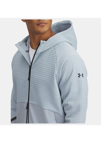Erkek Ua Unstoppable Fleece Grid Tam Fermuarlı Sweatshirt 1386543-465