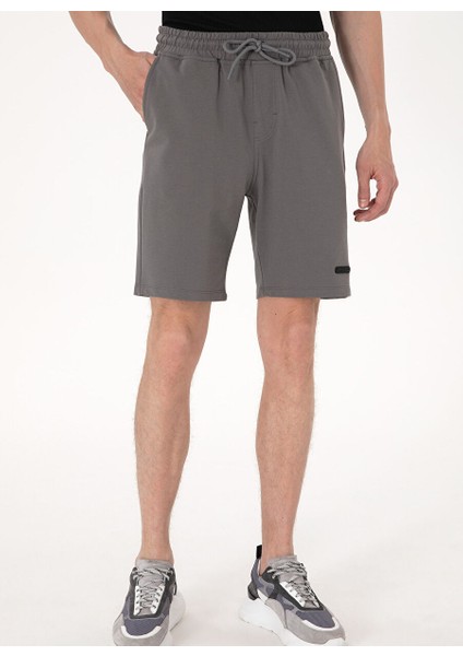 Antrasit Erkek Regular Fit Sweat Şort James-K