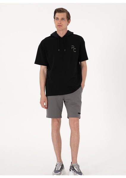 Antrasit Erkek Regular Fit Sweat Şort James-K