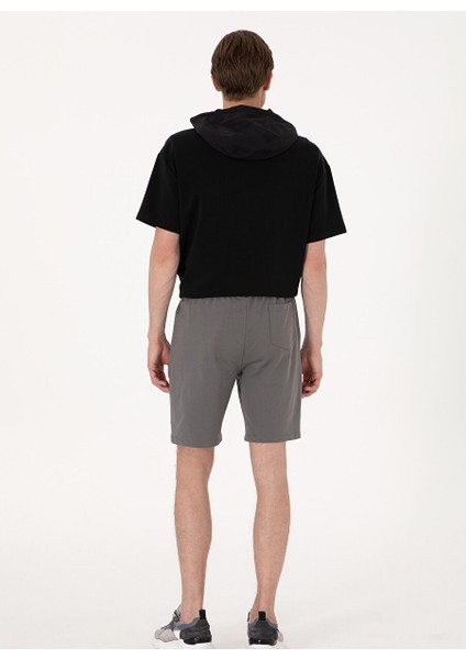Antrasit Erkek Regular Fit Sweat Şort James-K