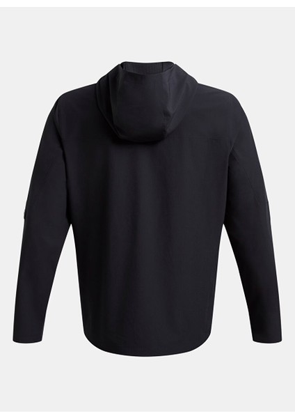 1389255-001 Vanish Woven Utility Ja Siyah Normal Kalıp Erkek Zip Ceket