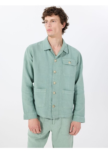 Yeşil Erkek Standart Ceket Mr Brıckell Jacket