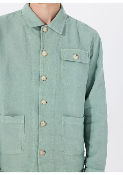 Yeşil Erkek Standart Ceket Mr Brıckell Jacket