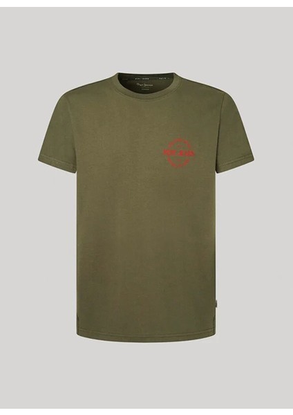 Yeşil Erkek Regular Fit Baskılı T-Shirt PM509210 679 Craıg