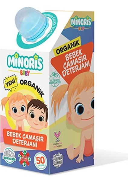 Baby Organik Antialerjik Bebek Çamaşır Deterjanı Parfümsüz 50 Yıkama