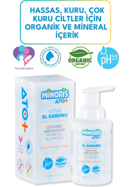 Ato+ Yoğun Nemlendirici Köpük Sabun 300 Ml