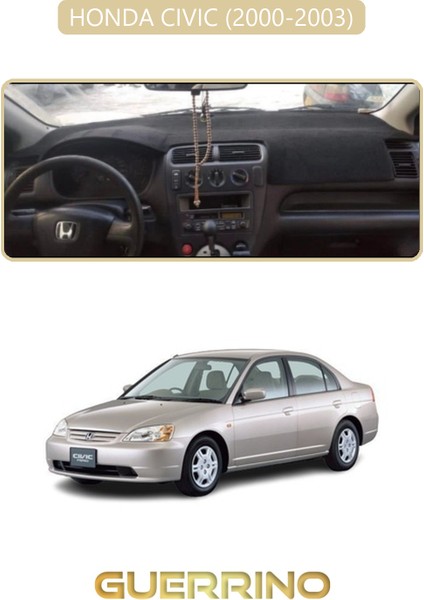 Honda Cıvıc 2000-2003TORPİDO Koruma Halısı Bej Kenar